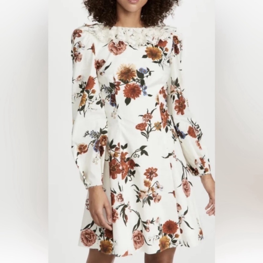 Brock Collection Abito Teodolinda Dress 6 Floral Fall Family Photos Designer